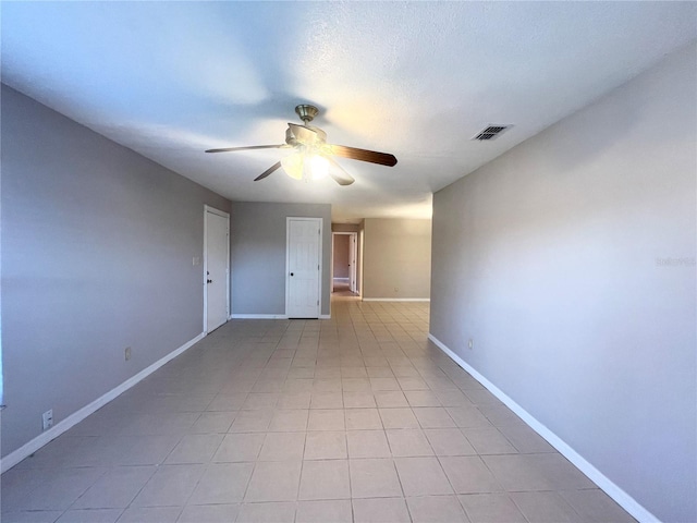 empty room featuring ceiling fan