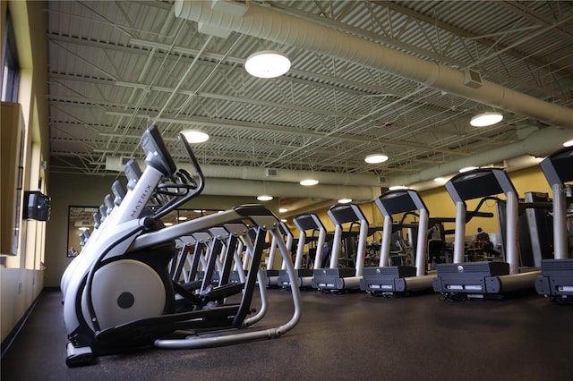 view of exercise room