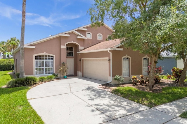 view of front of house featuring a garage