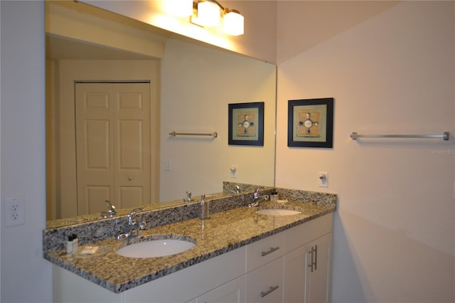 bathroom with vanity