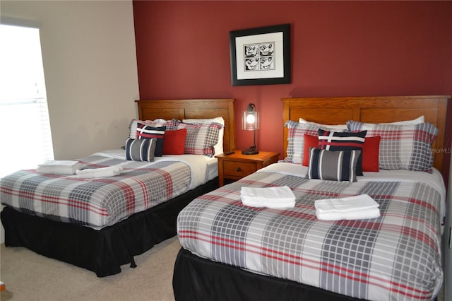 bedroom featuring carpet flooring