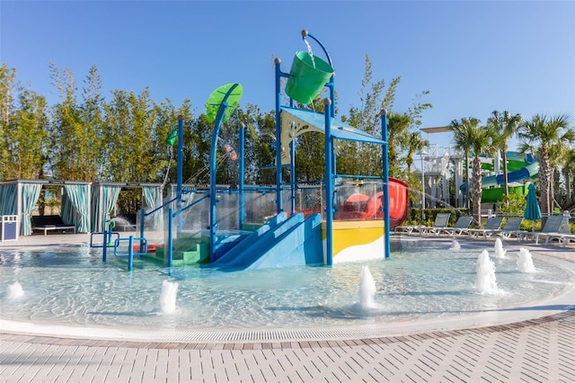 view of jungle gym