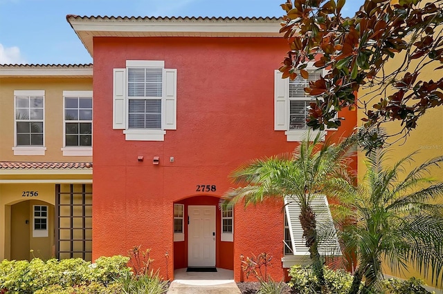 view of mediterranean / spanish house