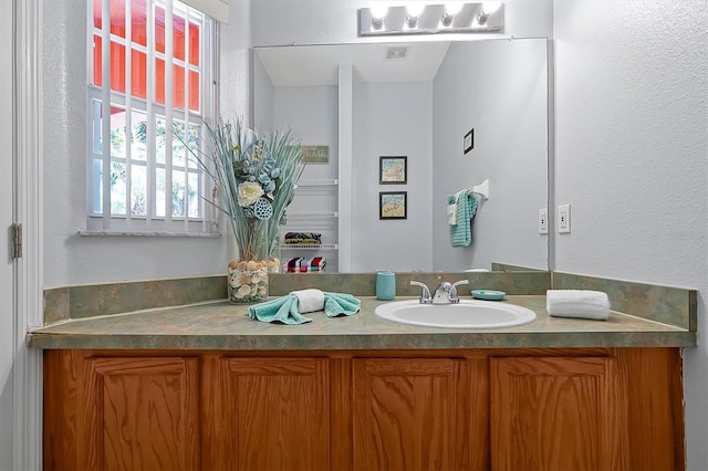 bathroom with vanity