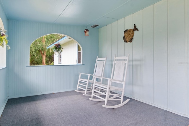 view of patio with a porch