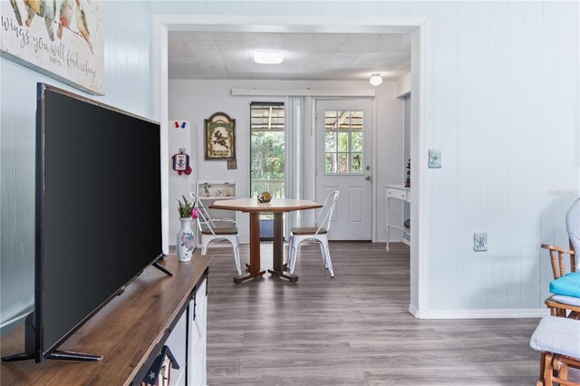 dining room featuring hardwood / wood-style flooring