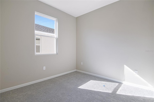 view of carpeted empty room