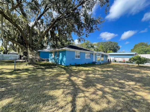 view of back of property