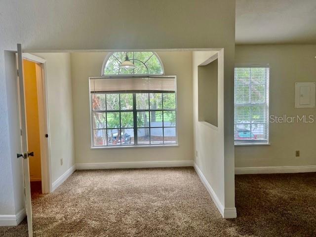 carpeted empty room featuring a healthy amount of sunlight