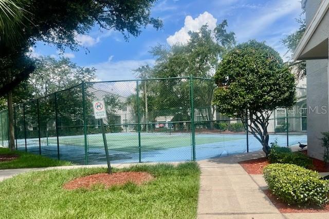 view of tennis court