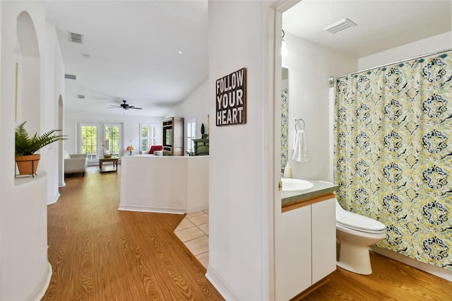 corridor featuring light hardwood / wood-style flooring