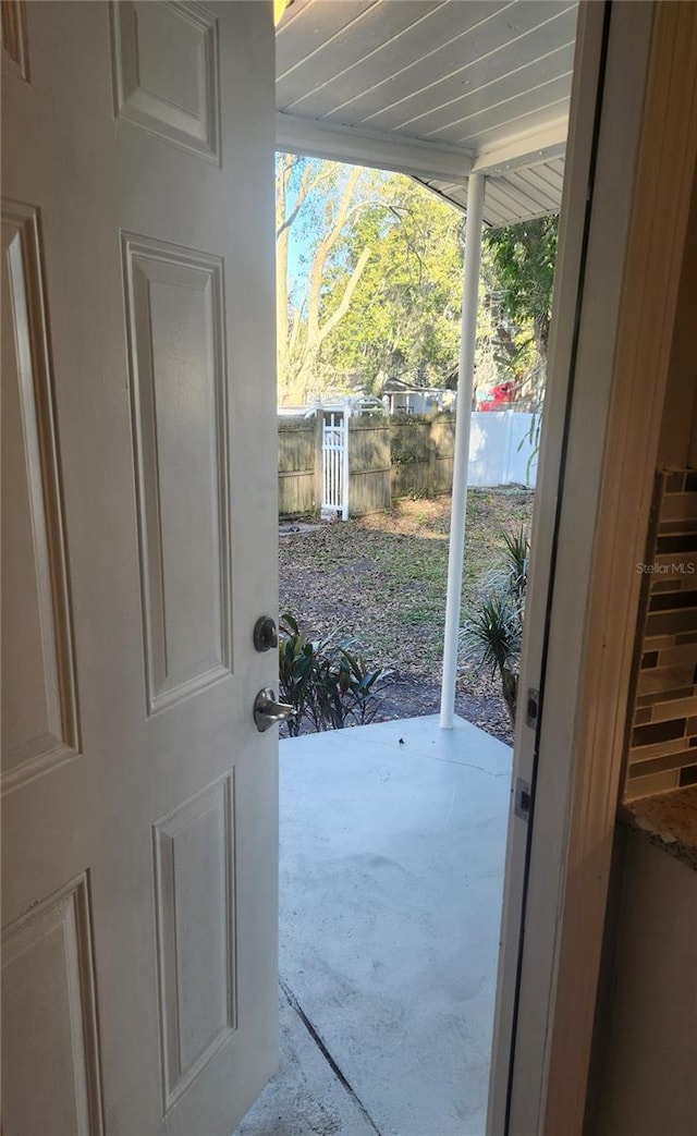 view of doorway