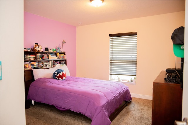 bedroom with carpet flooring