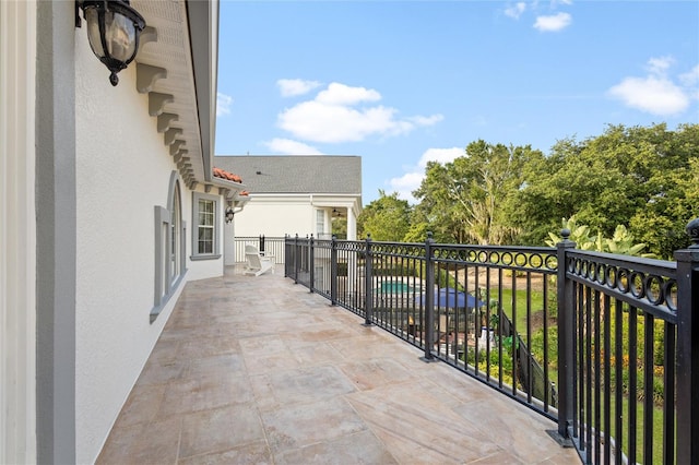 view of balcony