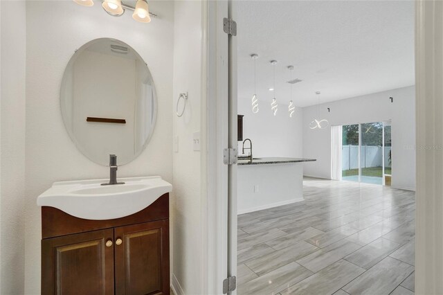 bathroom with vanity