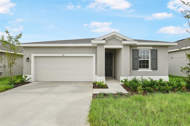 ranch-style house with a garage