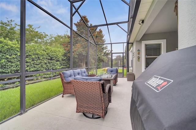 view of sunroom / solarium