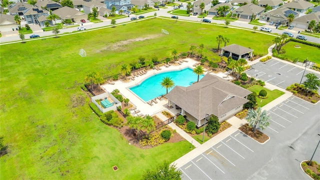 12151 Alder Branch Loop, Orlando, FL 32824 - aerial perspective of suburban area with a pool area
