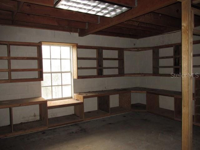 view of basement