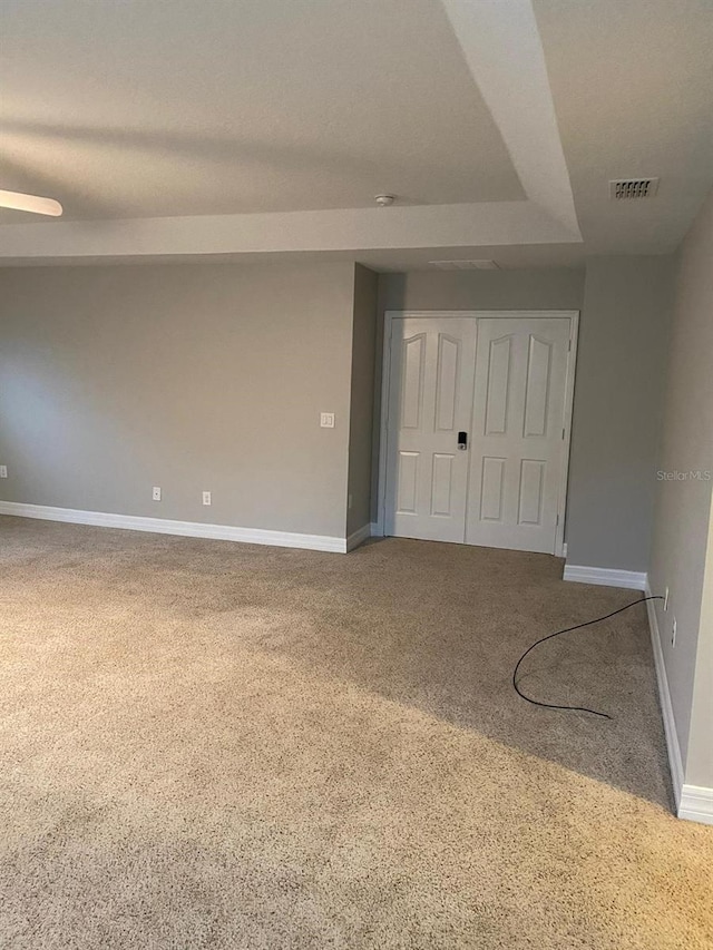 interior space featuring carpet flooring