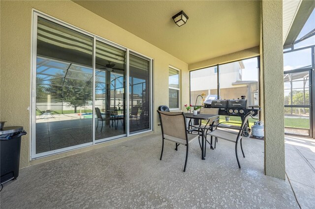 sunroom / solarium featuring a wealth of natural light