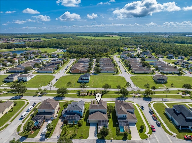 birds eye view of property