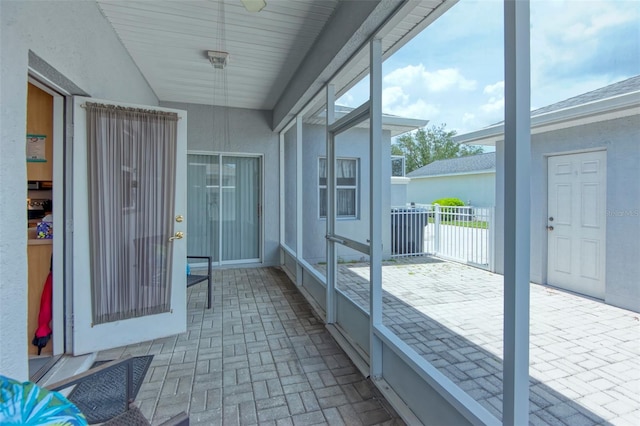 view of sunroom / solarium