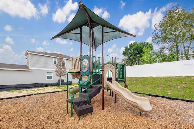 view of jungle gym