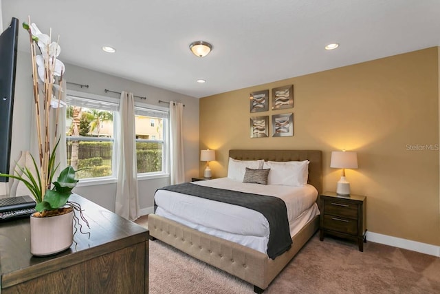 bedroom with carpet flooring