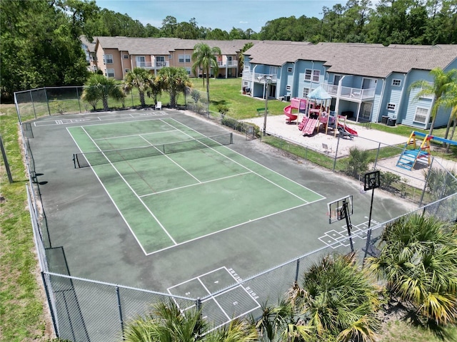 view of sport court