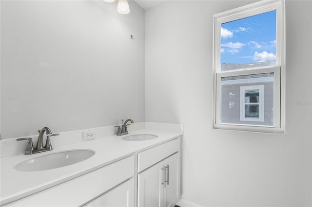 bathroom featuring vanity