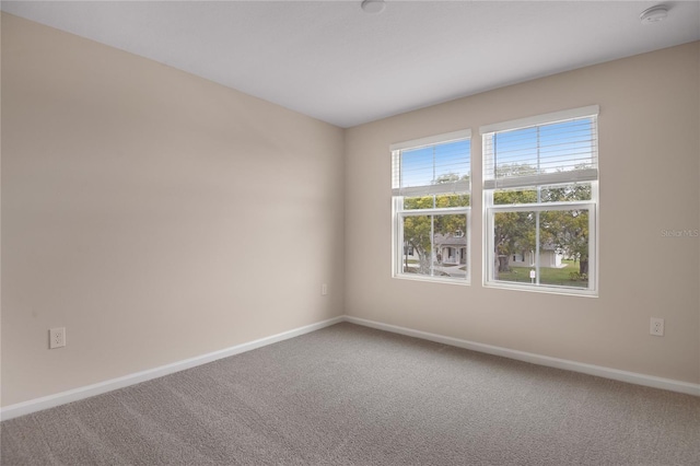 empty room featuring carpet flooring