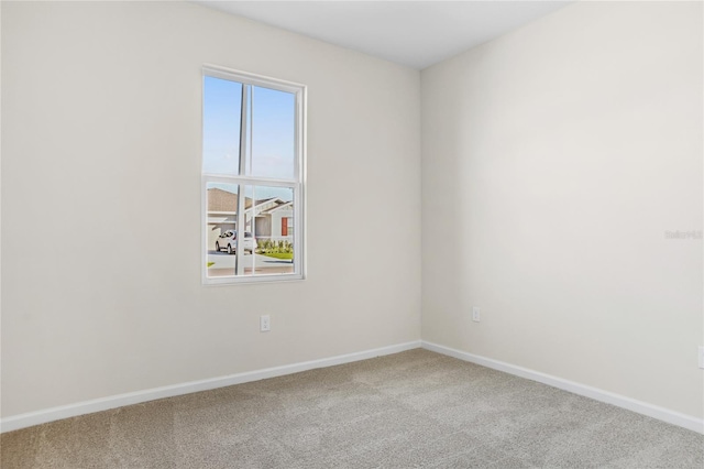 view of carpeted empty room