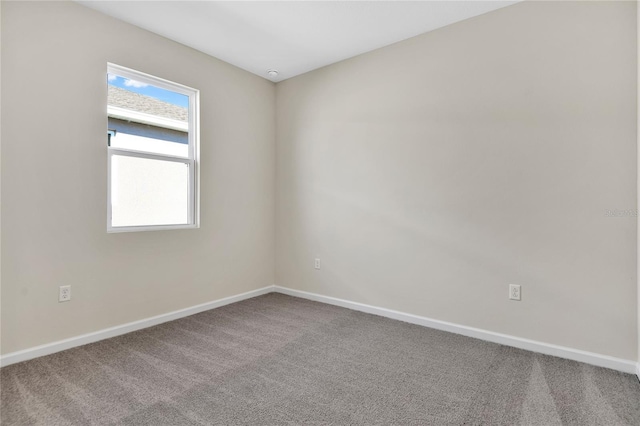 view of carpeted empty room