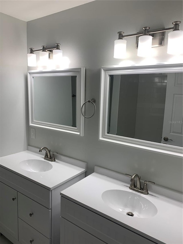 full bathroom with vanity