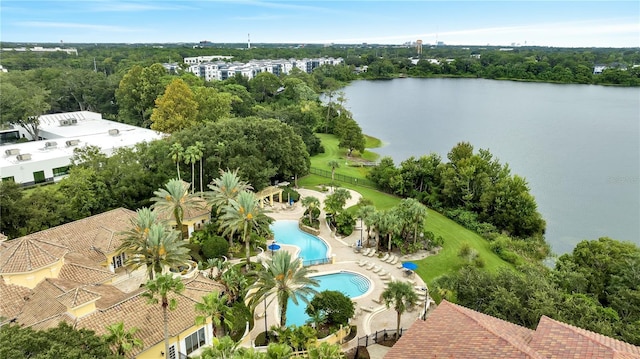 1100 Lake Shadow Cir Unit 2101, Maitland, FL 32751 - drone / aerial view of a pool and a large body of water