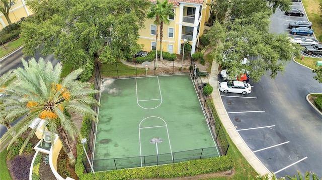 view of basketball court