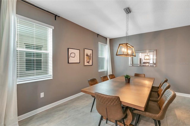 dining room with a wealth of natural light