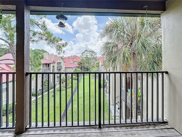 view of balcony