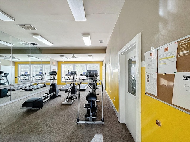 view of workout area