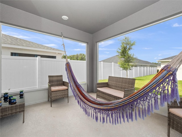 view of sunroom / solarium