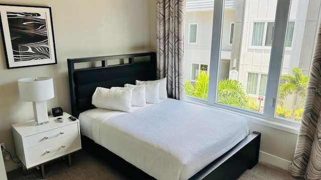 bedroom featuring carpet flooring