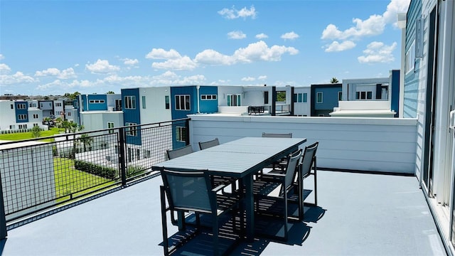 view of patio / terrace featuring a balcony