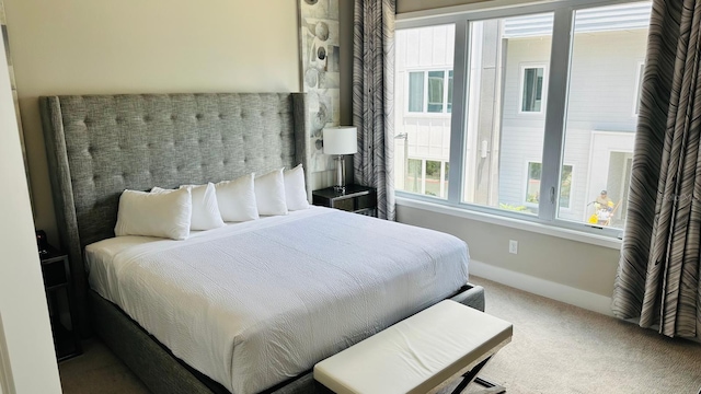 bedroom featuring carpet flooring