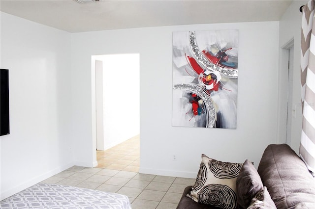 view of tiled bedroom