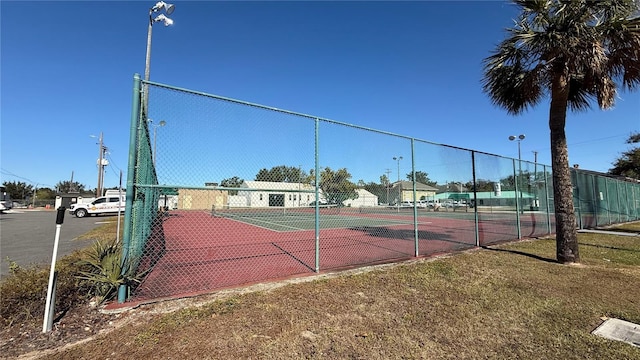 view of tennis court