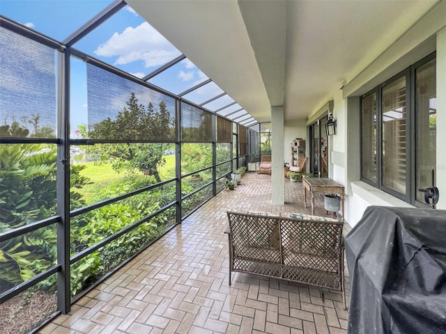 view of sunroom / solarium