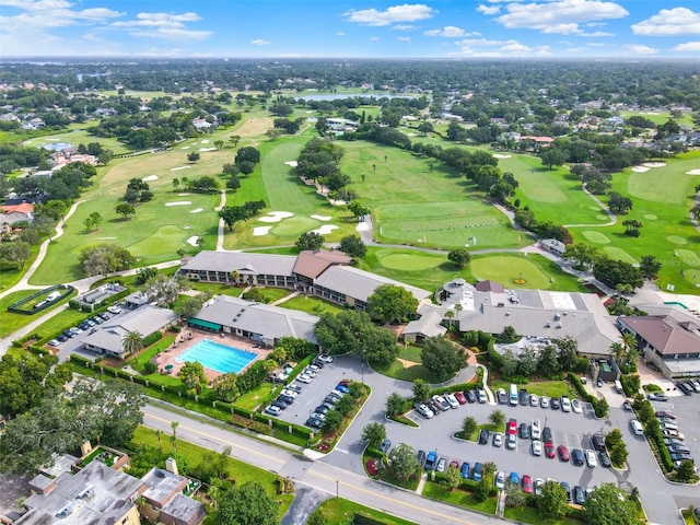 bird's eye view featuring golf course view