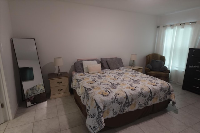 view of tiled bedroom