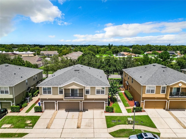 bird's eye view featuring a residential view